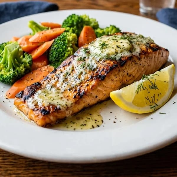 Texas Roadhouse Grilled Salmon Combo (5 oz) – menu photo