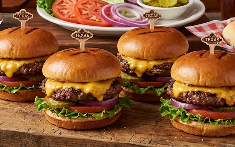 All-American Cheeseburger - Texas Roadhouse Lunch