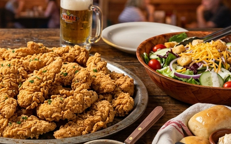 Chicken Critter® Salad - Texas Roadhouse Lunch
