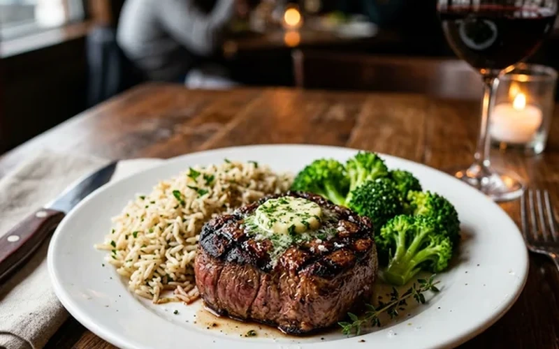 USDA Choice Steakhouse Filet Salad - Texas Roadhouse Lunch